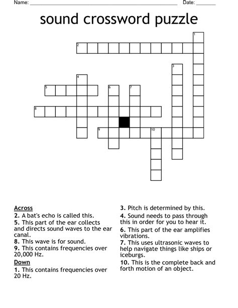 Canary sound - crossword puzzle clue