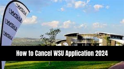 Cancel Admission WSU Admissions