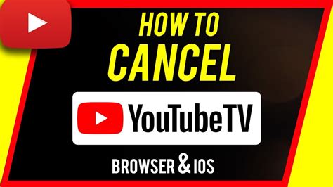 Cancel youtube tv membership. 