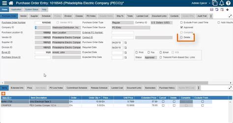 Canceling POs and Items - Epicor P21 Knowledge On Demand