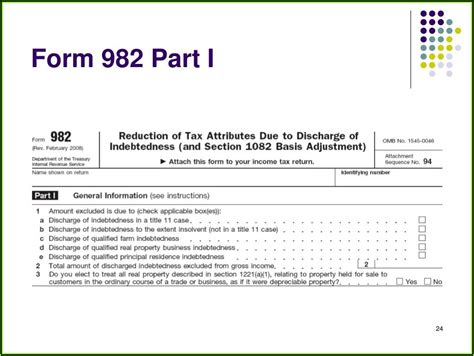 Cancellation Of Debt Form 982 Instructions Form Resume Examples 