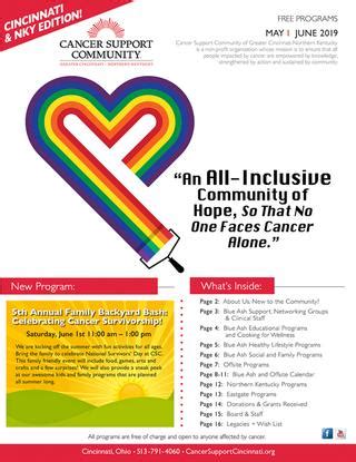 Cancer Support Community May June Program Calendar by drivenoptics