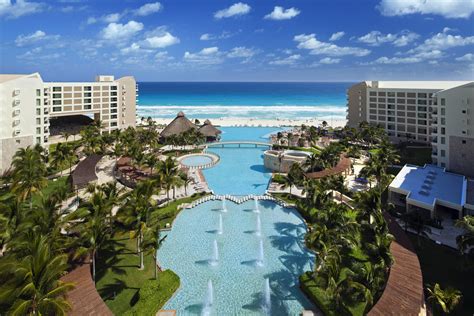 Cancun resorts for families. The Nizuc Resort and Spa is located on a section of a private beach and has two onsite pools- one of them is for adults only! I mentioned this hotel a lot in my article as it’s one of my favorite hotels in Cancun, but it’s also one of the best hotels near Cancun airport and offers suites with private pool.. The spacious … 