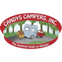 14 reviews of Candys Campers "Purchased my new RV from candies. Simply love it. When I went to pick it up. The employees were so nice to me. They gave me a training session and had my brain spinning. They were so informed about every aspect of the RV. They made sure that I understood everything before I left the lot. They went through it with a fine …. 