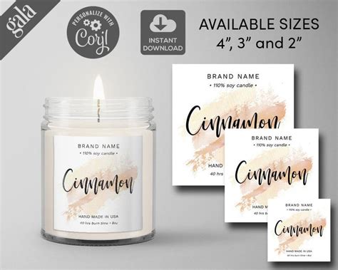 Candle Labels Printable