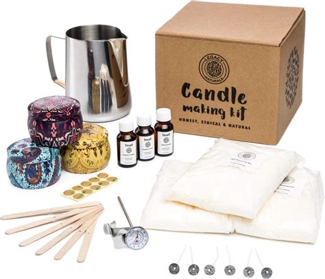 Candle Making Kit - Make 4 Premium Candles in Gingerbread Smell