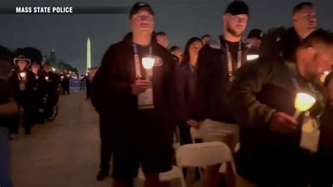 Candlelit vigil held in Washington, DC to honor fallen Mass. state trooper