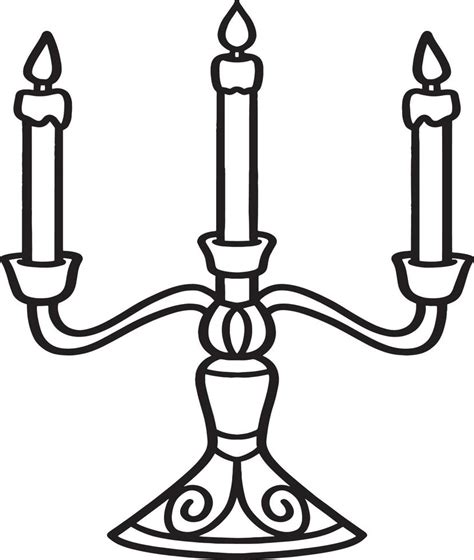 Candlestick Coloring Page
