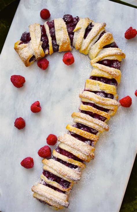 Candy Cane Puff Pastry - Surf and Sunshine