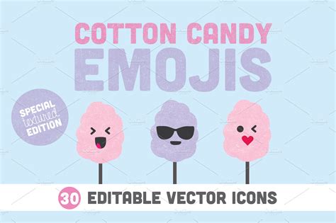 Candy Floss Emojis & Text 🍭☁️ 🍭💨 can… Copy & Paste