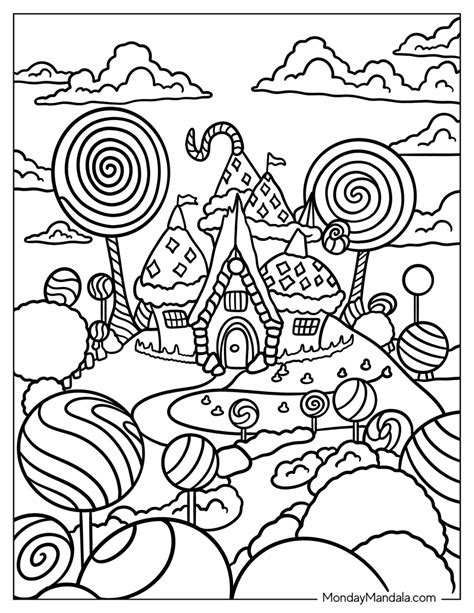 Candy Land Coloring Page