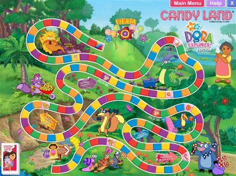 Candy Land Game Dora The Explorer Edition