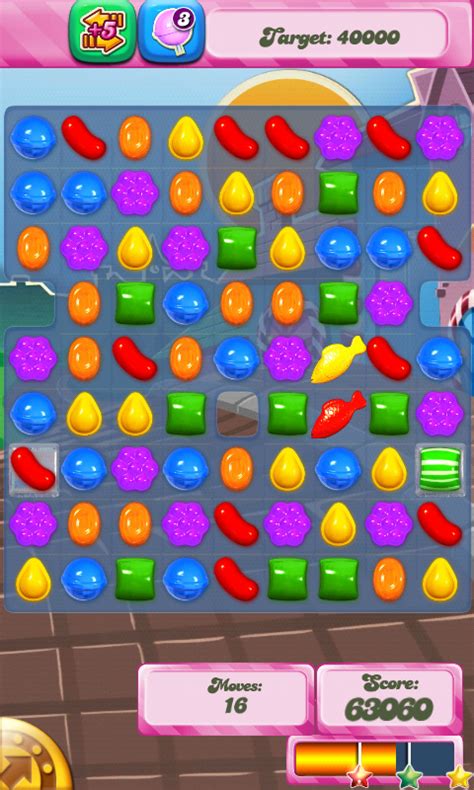 Candy crush saga saga. With over a trillion matching levels played, Candy Crush Saga is the popular match 3 puzzle game! Match, pop, and blast candies in this tasty puzzle adventure to progress to the next level and get a sugar blast! Master match 3 puzzles with quick thinking and smart matching moves to be rewarded with sugar bonuses and tasty candy combos. 