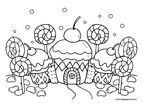 Candyland Coloring Pages Printable - Coloring Home