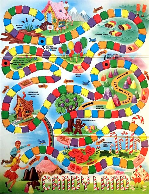 Candyland Printable Board Game