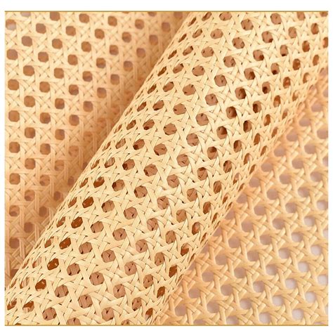 Cane webbing for chairs.  Premium PVC Rattan Cane Webbing Roll - Pre-Woven Synthetic Mesh S...