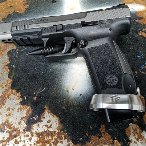 Canik tp9sfx magwell. The SFx RIVAL®️feautures a modular frame which allows for easy disassembly of the firearm. With this design, the user can disassemble his out of the box pistol down to its smallest parts and then reassemble it using just the CANiK punch tool. CANiK®️ continues to use the world’s most advanced technology in trigger design to develop the ... 