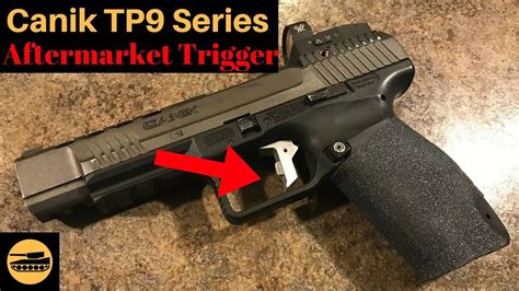 Canik tp9sfx trigger upgrades. Overview. Upgrade your Canik handgun with the TSK Competition Trigger Spring Kit, designed in collaboration with Daniel Thompson of Team Walther. The kit is compatible with all Canik TP, METE, and Rival variants, including Subcompacts and Rival-S models. This kit enhances your shooting experience by reducing the trigger pull to a competition ... 
