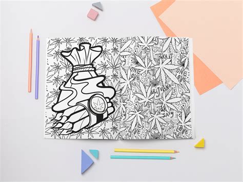 Cannabis Coloring Book