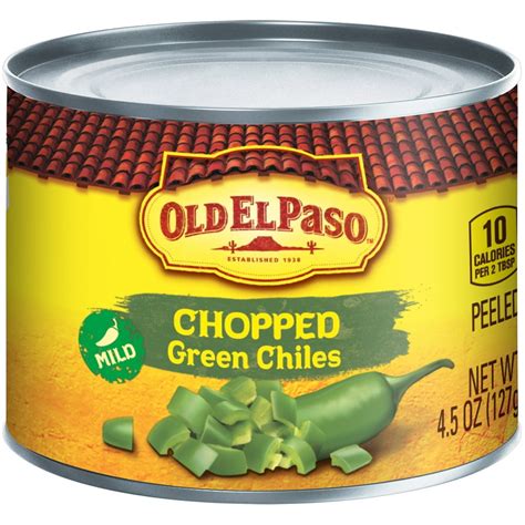 Canned green chilies. Canned Diced Green Chilies: These are pre-roasted and diced green chilies that add flavor and heat to your dish. They are convenient and can be used to enhance the spiciness and … 