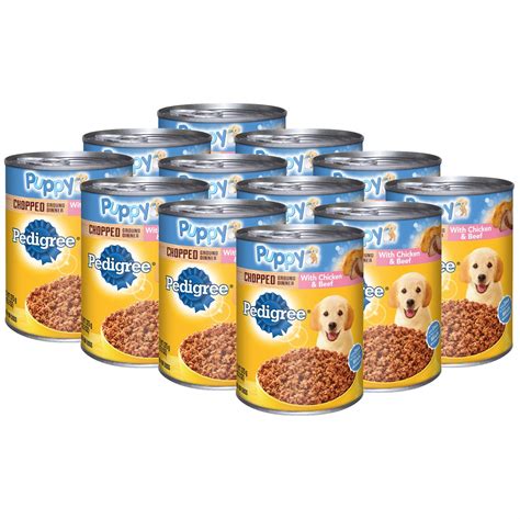Canned puppy food. An adult Chihuahua should be fed, on average, ¼ cup to ¾ cup of dry food per day. When adding canned food to the dog’s diet, up to half of the dry food can be substituted with the ... 