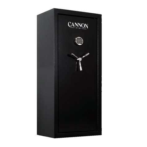 Cannon 18 gun safe. This list is by no means exhaustive, but it does represent a broad swath of gun safes and cabinets available. If you’re looking for something between Kevin’s Champion and Spencer’s Stack-On, check out this Cannon 12-Gun safe, this Pro-Vault 18-Gun Safe from Liberty Safes, or these Agile Ultralight gun safes. 