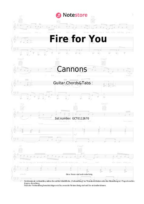 Cannons - Fire for You, akkorde, Text, video