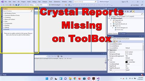 Cannot Crystal Report Viewer in toolbox