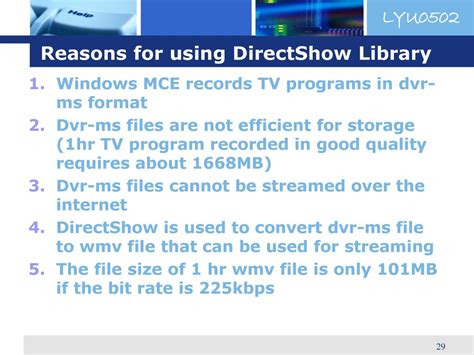 Cannot create direct show