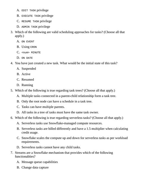 Cannot execute task usage privilege on the tasks warehouse must be granted...