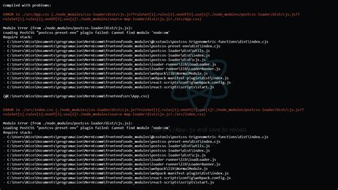 Cannot find module postcss preset env.  PostCSS Preset Env is a Plugin...