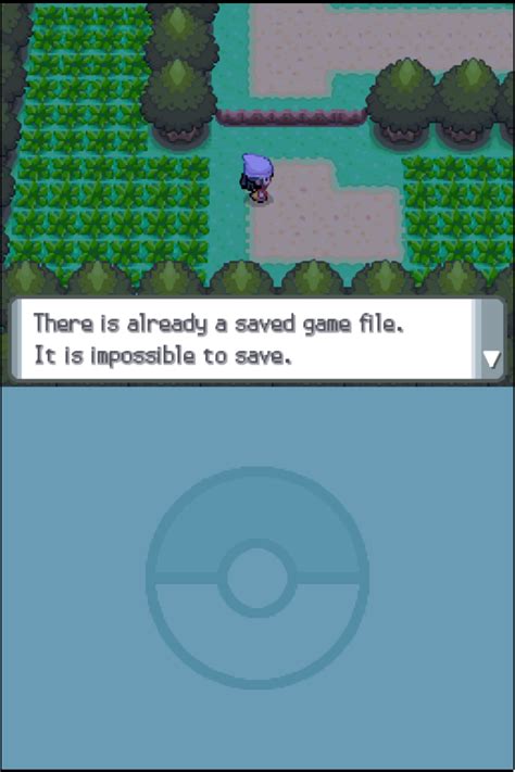 Cannot save ingame in Pokemon Diamond - Arqade