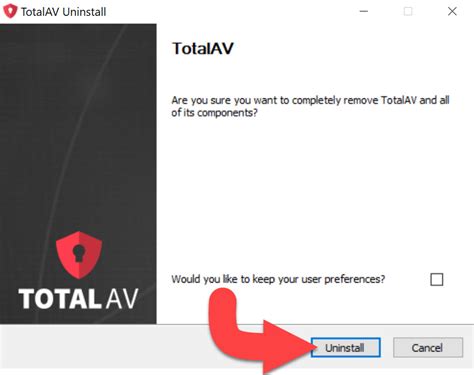 Cannot uninstall total av.  Look for Total AV in the list of installed prog...