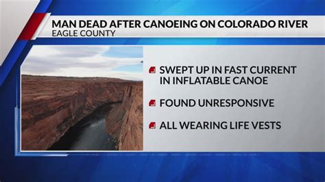 Canoer dies after falling into Colorado River
