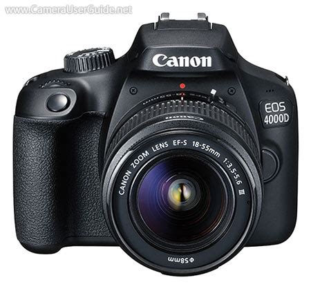 Canon EOS 4000D PDF User Manual Guide Download Camera.
