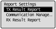 Canon Knowledge Base - Setting TX Result Report to Print …