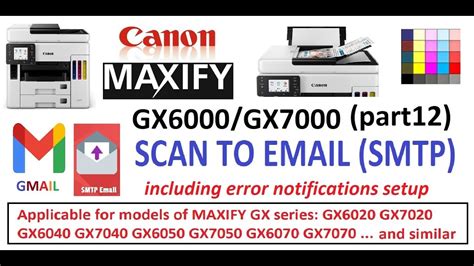 Canon MAXIFY GX6000 GX7000 (part12) Scan to Email using Gmail …