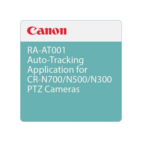 Canon RA-AT001 Auto Tracking Application for CR-N700, CR …