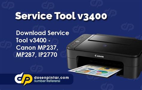 Canon Service Tool v3400 Resetter PDF Printer (Computing)