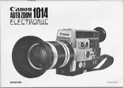 Canon autozoom 1014 electronic super 8 movie camera manual. - Heat controller furnace conquest 80 manual.