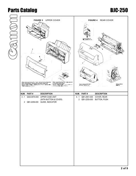 Canon bjc 250 bjc250 printer service parts manual. - Mercurymariner outboard shop manual 25 60 hp 1998 2006 clymer manuals b725.