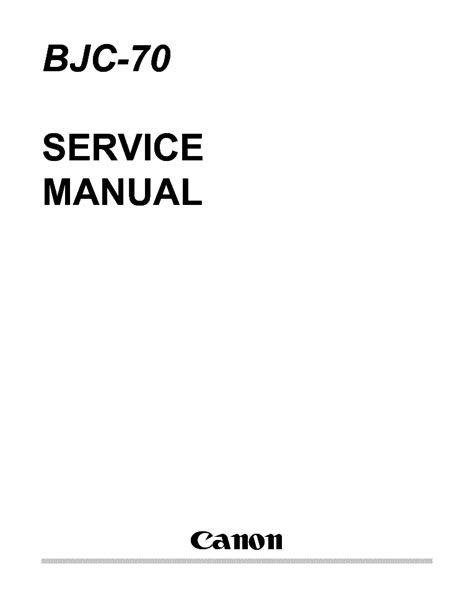 Canon bjc 70 printer service repair manual. - Ski doo grand touring 500 1998 servicemanual download.