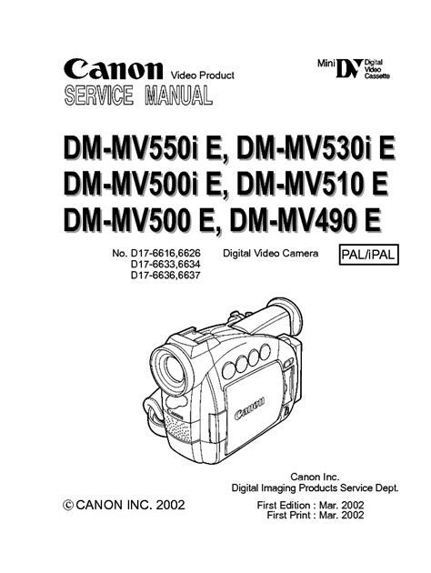 Canon dm mv550i e dm mv530i e service manual. - Metody numeryczne badania zalądowań czasz zbiorników retencyjnych.