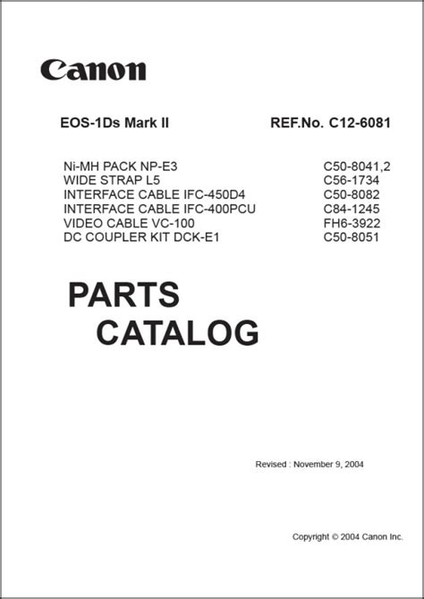 Canon eos 1ds mark ii repair manual. - Caterpillar generator operation and maintenance manual.