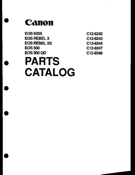 Canon eos digital rebel xt parts catalog service manual. - 2002 ford taurus mercury sable wiring diagram manual original.