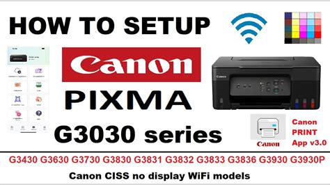 Canon g3430 wifi setup password. .  ...