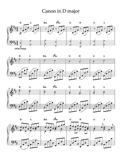 Canon in d major piano. Canon In D Major Piano. We give you 2 pages partial preview of Canon In D Major Piano music sheet that you can try for free. In order to continue read the entire music sheet of Canon In D Major Piano you need to signup, download music sheet notes in pdf format also available for offline reading. PDF: canon in d major piano pdf sheet music. 