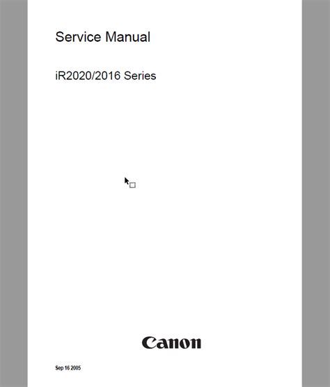 Canon ir 2020 2016 series workshop repair manual. - Toyota corolla 4e fe repair manual.