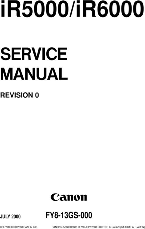Canon ir 5000 6000 tech manual. - Stihl chain saw service manual models 034 and 036.