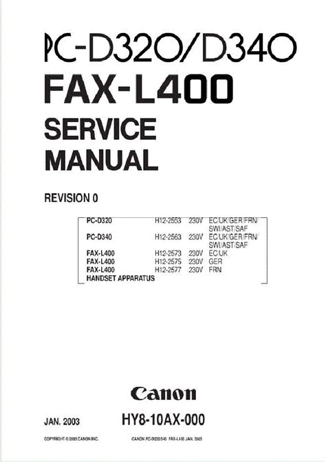 Canon l400 fax machine service manual. - Foreign policy guided reading chapter 17 cold war thaws answers.